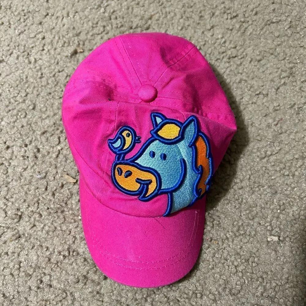 Vintage Toddler Keeneland Horse and Bird Baseball Hat